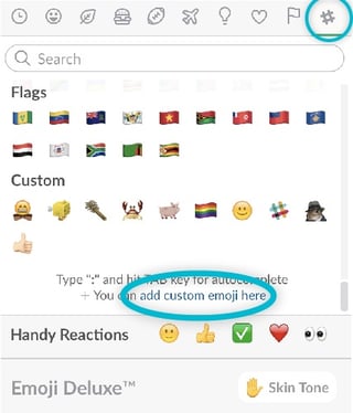 How to use slack custom icons